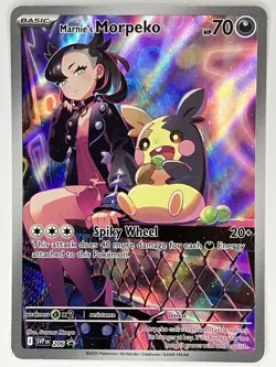Marnie's Morpeko NM SVP206 Scarlet and Violet Promo 206 Pokemon TCG Holo - Image 1