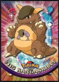 2000 Pokemon TV Animation Series 2 #115 Kangaskhan Blue Logo - Image 1