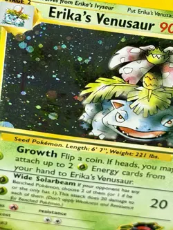 Pokemon Gym Heroes Erika’s Venusaur 1st Edition Holo Rare - 4/132 NM - Image 2