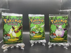 1999 Pokemon Jungle 1st Edition Booster Pack Art Set - Image 1