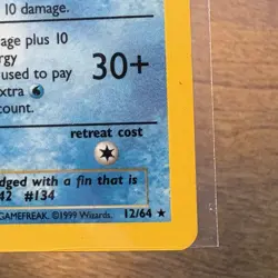 Vaporeon Holo FIRST EDITION 12/64 Jungle Set Rare Vintage Pokemon TCG Ungraded - Image 4