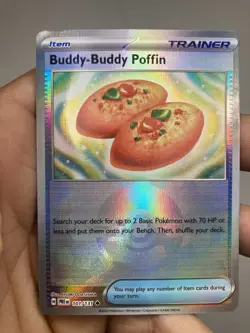 Pokemon Prismatic Evolutions Buddy-Buddy Poffin-Pokeball Pattern 101/131 Holo M - Image 1