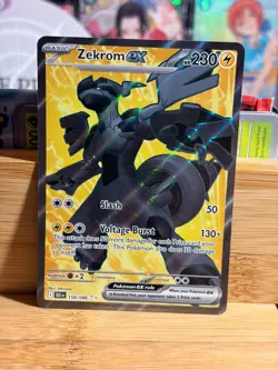 ZEKROM ex 158/086 S&V Black Bolt Ultra Rare Holo Pokemon TCG Near Mint - Image 1