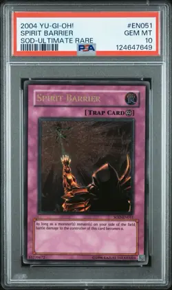 2004 Yu-Gi-Oh! Spirit Barrier Soul Of The Duelist SOD Unlimited UTR PSA 10 - Image 1