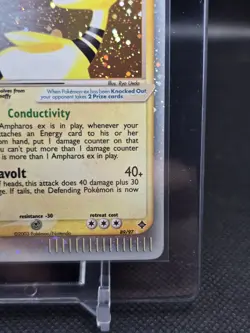 Pokemon TCG Ampharos EX Dragon Ultra Rare Holo Card 89/97 LP Condition - Image 4