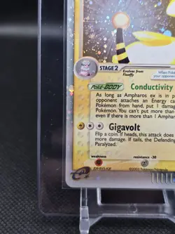 Pokemon TCG Ampharos EX Dragon Ultra Rare Holo Card 89/97 LP Condition - Image 5