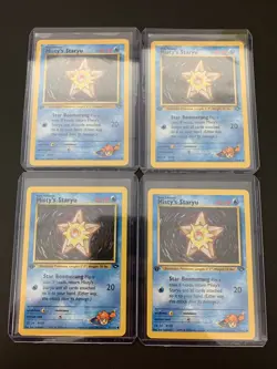 Misty's Staryu 92/132 1st Edition NM Gym Challenge Non-Holo Pokemon Card - Image 1
