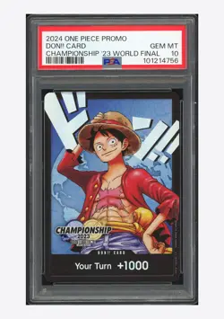 One Piece PSA 10 Don!! Card Luffy 2024 Championship '23 World Final English #1 - Image 1