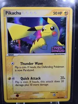 Pokemon TCG 2006 Pikachu Holon Phantoms Reverse Holo Foil Card Stamped 78/110 HP - Image 1