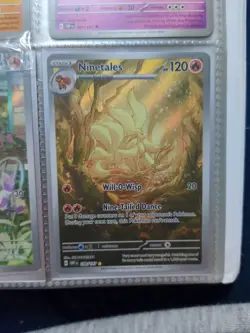 Pokemon TCG Obsidian Flames Ninetails Illustration Rare Holo Card 199/197 NM - Image 1