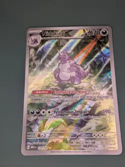 Pokemon Nidoking TCG Holo Illustration Rare Card 174/165 Scarlet & Violet-151 - Image 1