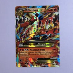 Pokemon TCG M Blaziken EX Black Star Promo Card XY86 Ultra Rare - Ungraded MP - Image 1