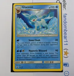 Glaceon BLACK STAR PROMO Non Holo card SM238 Pokemon 2020 Eevee Eeveelution LP - Image 1