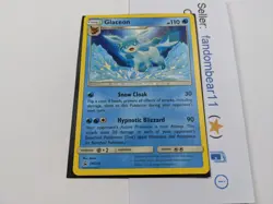 Glaceon BLACK STAR PROMO Non Holo card SM238 Pokemon 2020 Eevee Eeveelution LP - Image 2