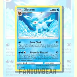 Glaceon BLACK STAR PROMO Non Holo card SM238 Pokemon 2020 Eevee Eeveelution LP - Image 3