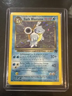 Pokemon Dark Blastoise Team Rocket Holo Rare TCG Card 3/82 Rare! - Image 1