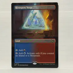 Riverpyre Verge (Borderless) Aetherdrift MTG Magic Land Card Non Foil - Image 1