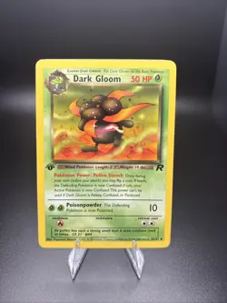 Dark Gloom 36/82 1st Edition Non Holo Team Rocket Pokemon Card TCG WOTC NM - Image 1
