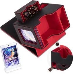 MTG Commander Deck Box, Card Storage Box Fits 100 Double-Sleeved Cards, 35Pt Car - Image 1