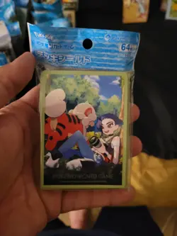 Pokemon Trainer Perrin & Growlithe Card Sleeves Pokemon Center Japan - Image 1