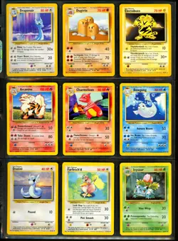 1999-2000 Pokemon BASE SET 4TH PRINT Edition NEAR COMPLETE Non Holo Cards Lot UK - Image 2