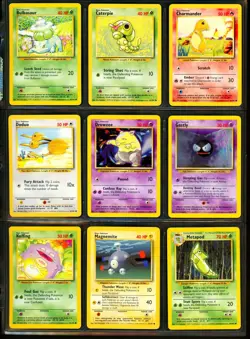 1999-2000 Pokemon BASE SET 4TH PRINT Edition NEAR COMPLETE Non Holo Cards Lot UK - Image 4
