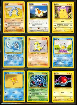 1999-2000 Pokemon BASE SET 4TH PRINT Edition NEAR COMPLETE Non Holo Cards Lot UK - Image 5