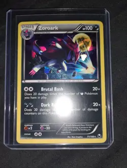 Pokemon TCG Zoroark Cracked Ice Holo Dark Explorers Card 71/108 - Image 1