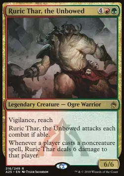 MTG Magic the Gathering Ruric Thar, the Unbowed (216/266) Masters 25 LP - Image 1