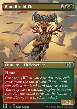 MTG Magic the Gathering Bloodbraid Elf (373/603) Double Masters 2022 NM - Image 1