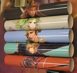 Magic the Gathering MTG Final Fantasy 18x24 Foil Promo Poster Set of 5 - Image 1