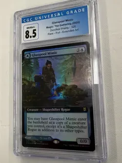MTG Glasspool Mimic 2020 Sendai Rising #328 Rare Foil Extended Art CGC 8.5 - Image 1
