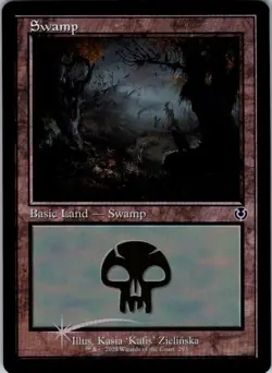 Magic | INR | Swamp () (Retro Frame) | 293 | Foil | NM - Image 1