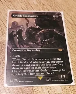 BORDERLESS Orcish Bowmasters ~ The Lord of the Rings [ NM ] [ Magic MTG ] - Image 1