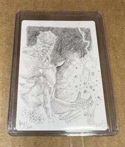 Tevesh Szat Doom of Fools Signed Sketched Foil Artist Proof MTG RARE - Image 2