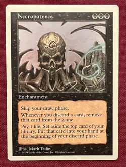 Necropotence Magic: The Gathering 5th Edition 1997 Light Play - Image 1