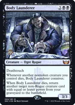 Body Launderer 068/281 Pre Release Stamped Holo Promo New Capenna MTG NM - Image 1