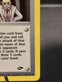 Pokemon TCG Blaine’s Quiz #3 112/132 Gym Challenge Non Holo 2000 WOTC VTG MP - Image 2