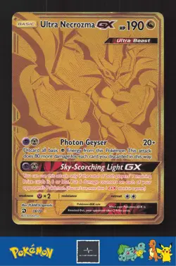 2018 Pokemon SM Dragon Majesty 78/70 Ultra Necrozma GX - Image 1