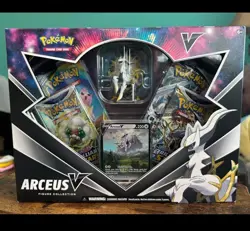 Pokemon TCG Arceus V Figure Collection Box New Factory Sealed W/ Cosmic Eclipse - Image 1