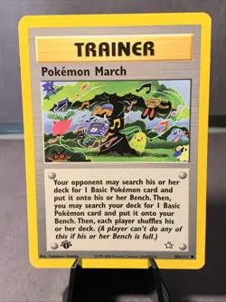 Pokemon TCG March 102/111 1st Edition Trainer Uncommon Neo Genesis 2002 WOTC VTG - Image 1