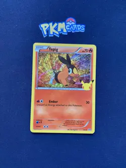 Pokemon TCG Tepig Mcdonalds Promo 13/25 Holo Promo 2021 LP. - Image 1