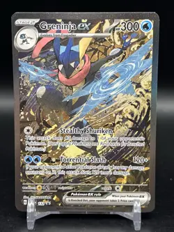 Pokemon TCG Greninja EX SVP 132 Shrouded Fable Black Star Promo Illustration NM - Image 1