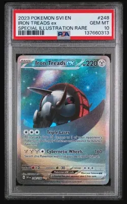Pokemon Scarlet & Violet Iron Treads ex 248 PSA 10 - Image 1