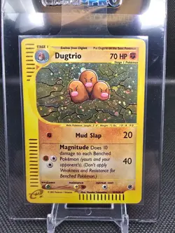 2002 Pokemon Expedition Dugtrio Holo Moderate Played #10/165 Vintage - Image 1