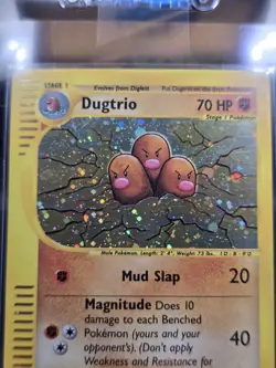2002 Pokemon Expedition Dugtrio Holo Moderate Played #10/165 Vintage - Image 2