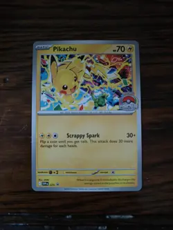 Pokemon TCG Pikachu #225 2025 World Championship Black Star Promo - Image 1