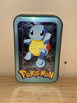 1998 Pokemon Topps TV Animation Edition Squirtle Tin - EMPTY - Image 1