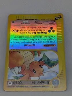 Dragonite 043/165 Expedition Base Set Reverse Holo Rare Pokemon TCG Nintendo LP - Image 4