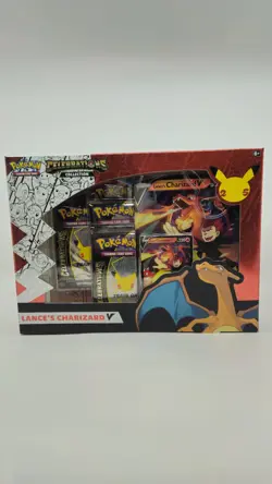 Pokemon TCG: Celebrations Collection Box Lance's Charizard V Sealed 820650809392 - Image 1